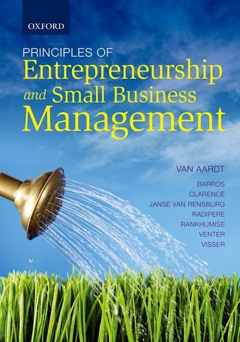 Principles of Entrepreneurship and Small Business Management