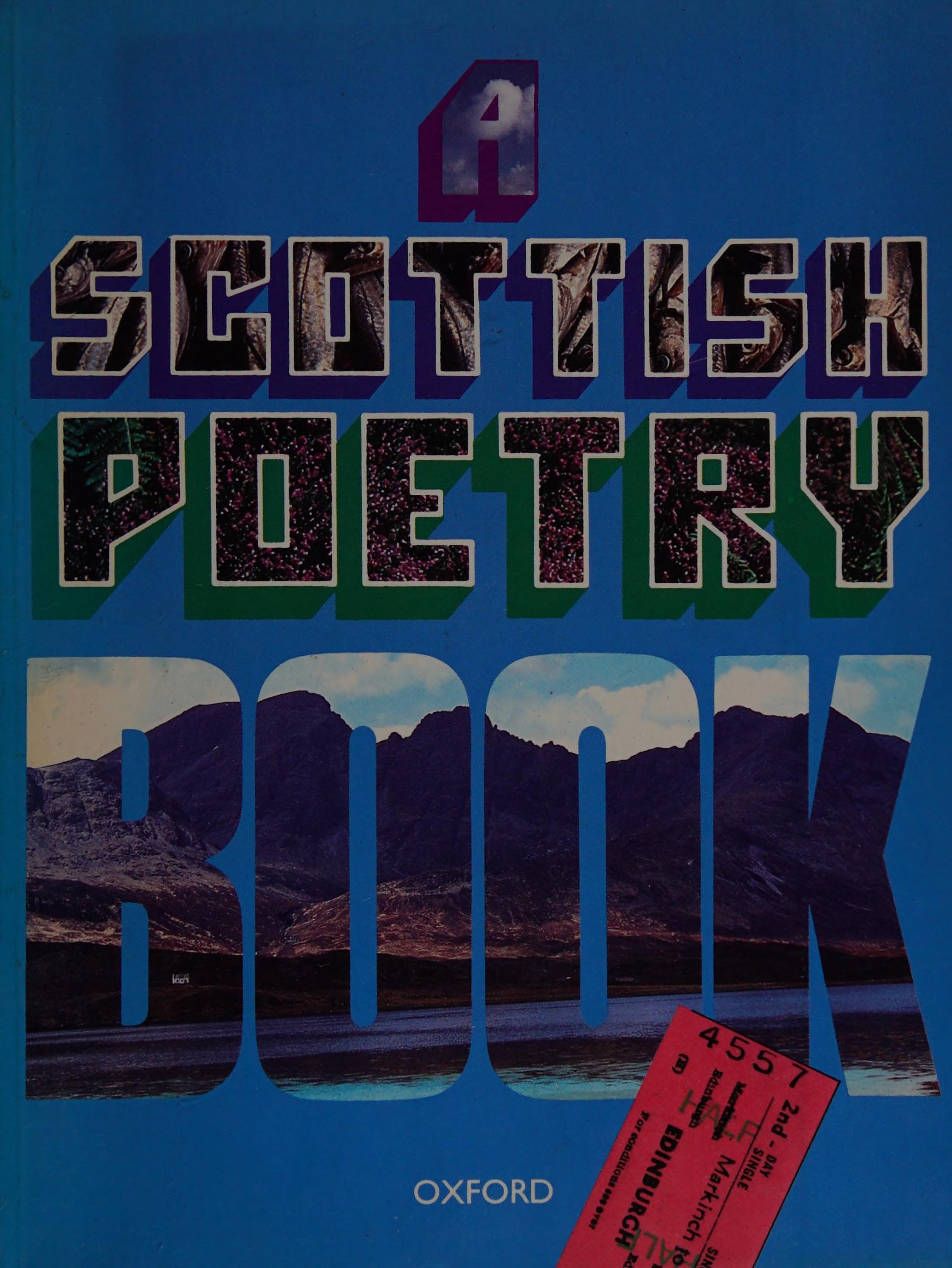A Scottish Poetry Book