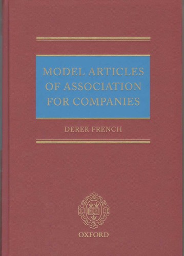 Model Articles of Association for Companies