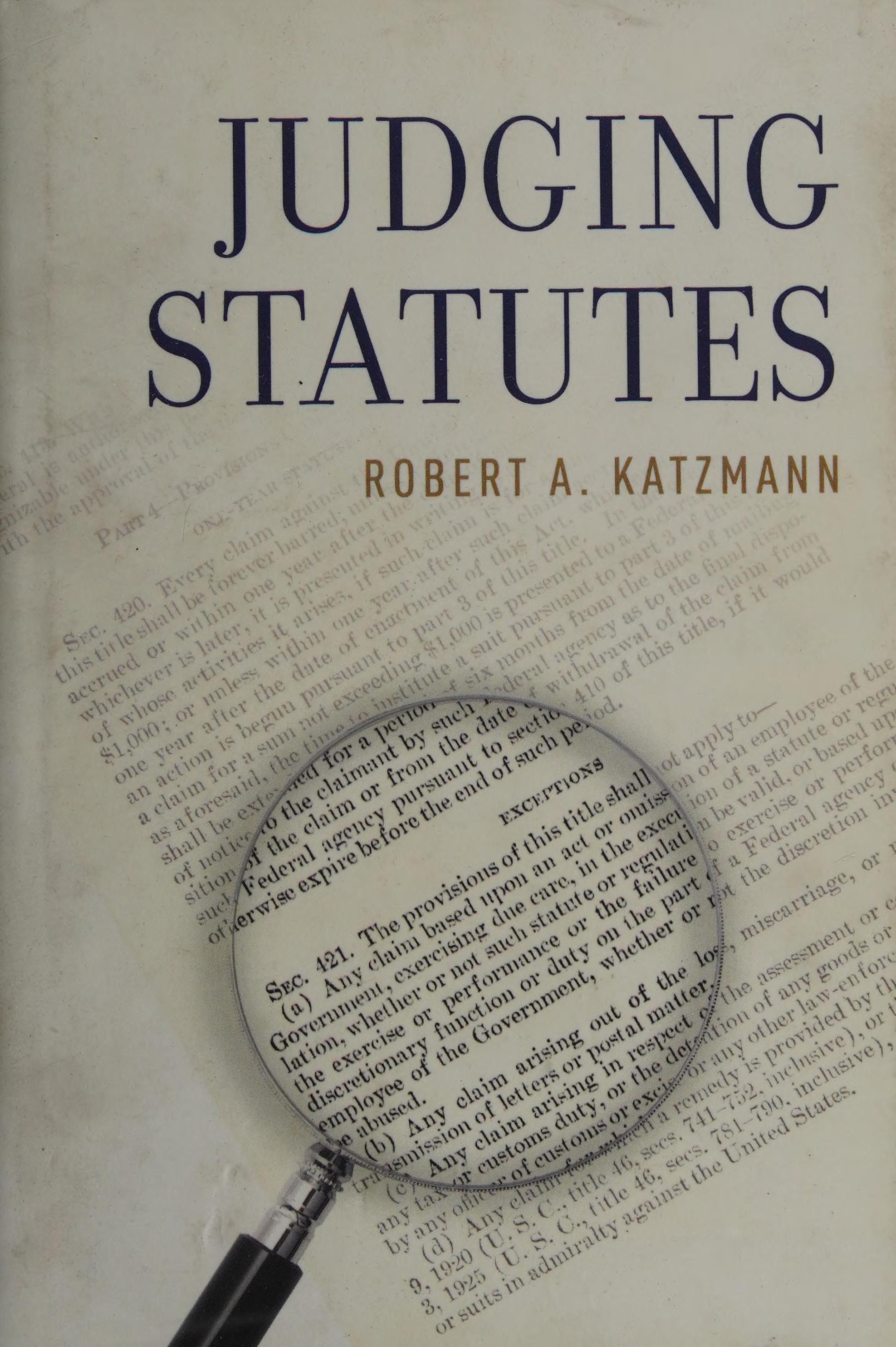 Judging Statutes