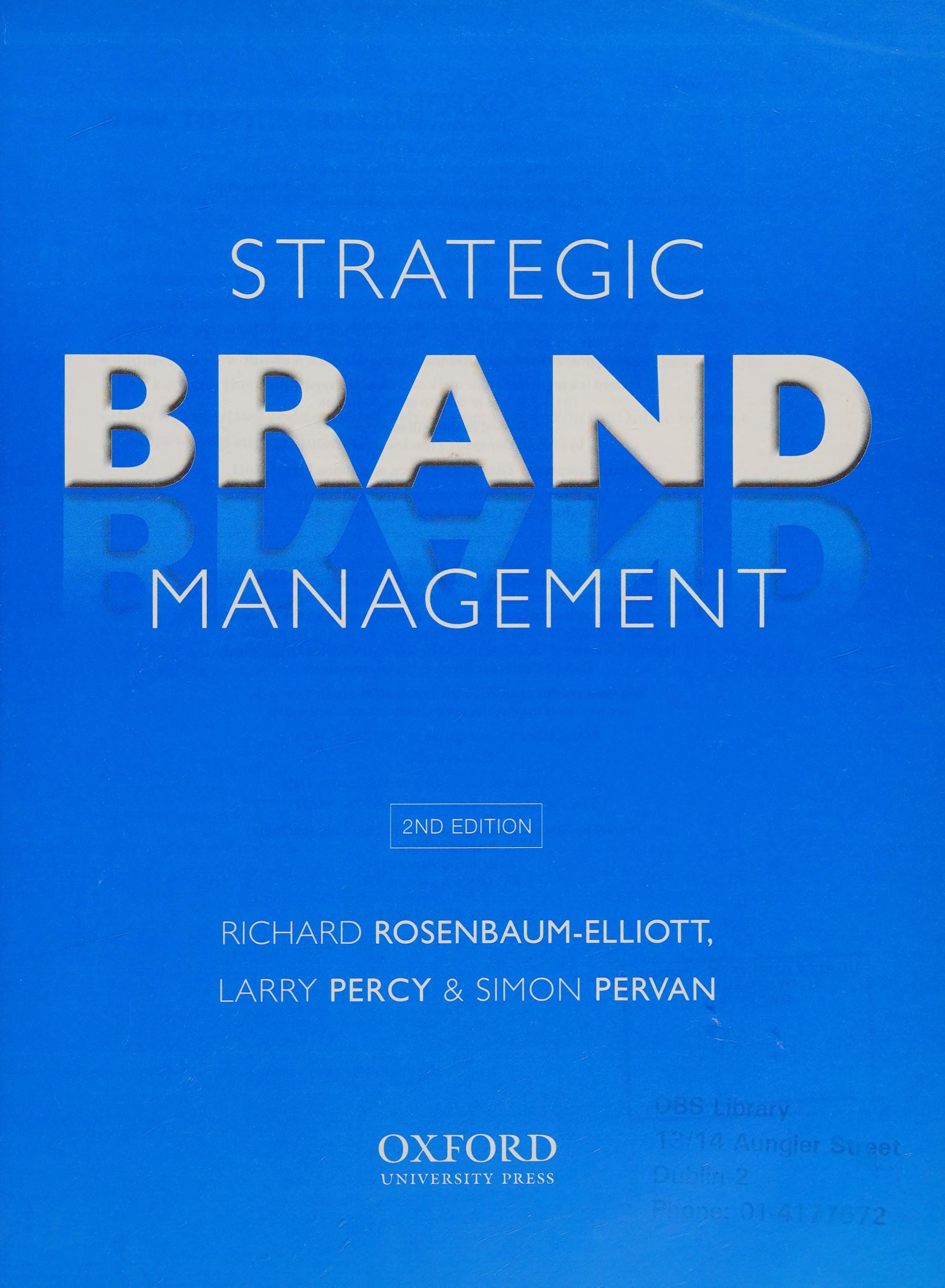 Strategic Brand Management
