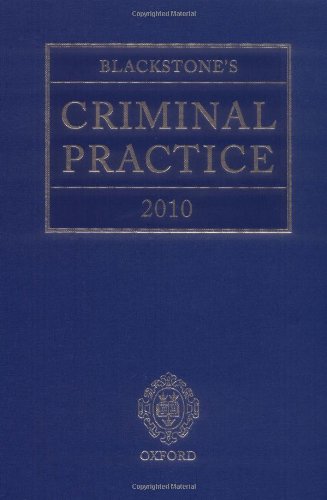 Blackstone's Criminal Practice 2010