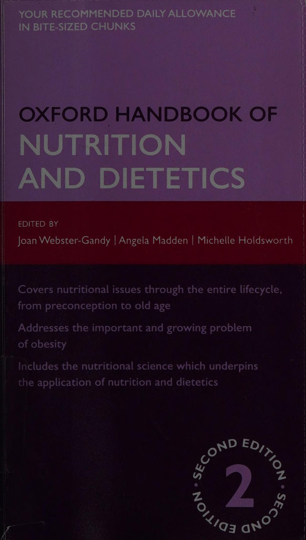 Oxford Handbook of Nutrition and Dietetics 2 e