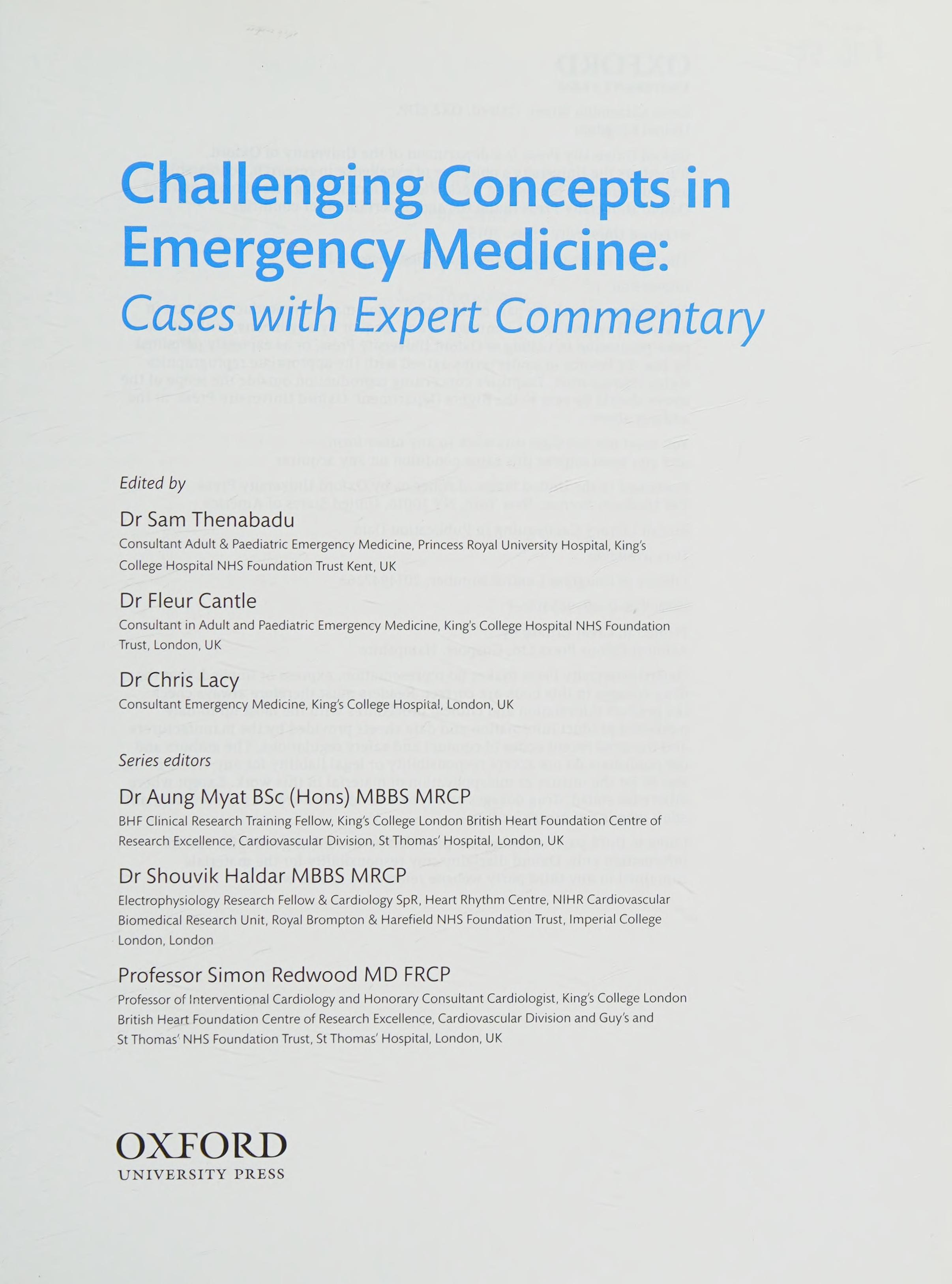 Challenging Concepts in Emergency Medicine