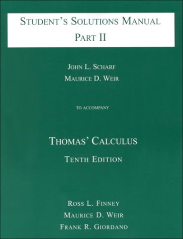 Student's Solutions Manual, Part 2