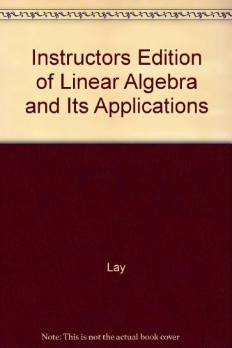 Linear Algebra and Its Applications