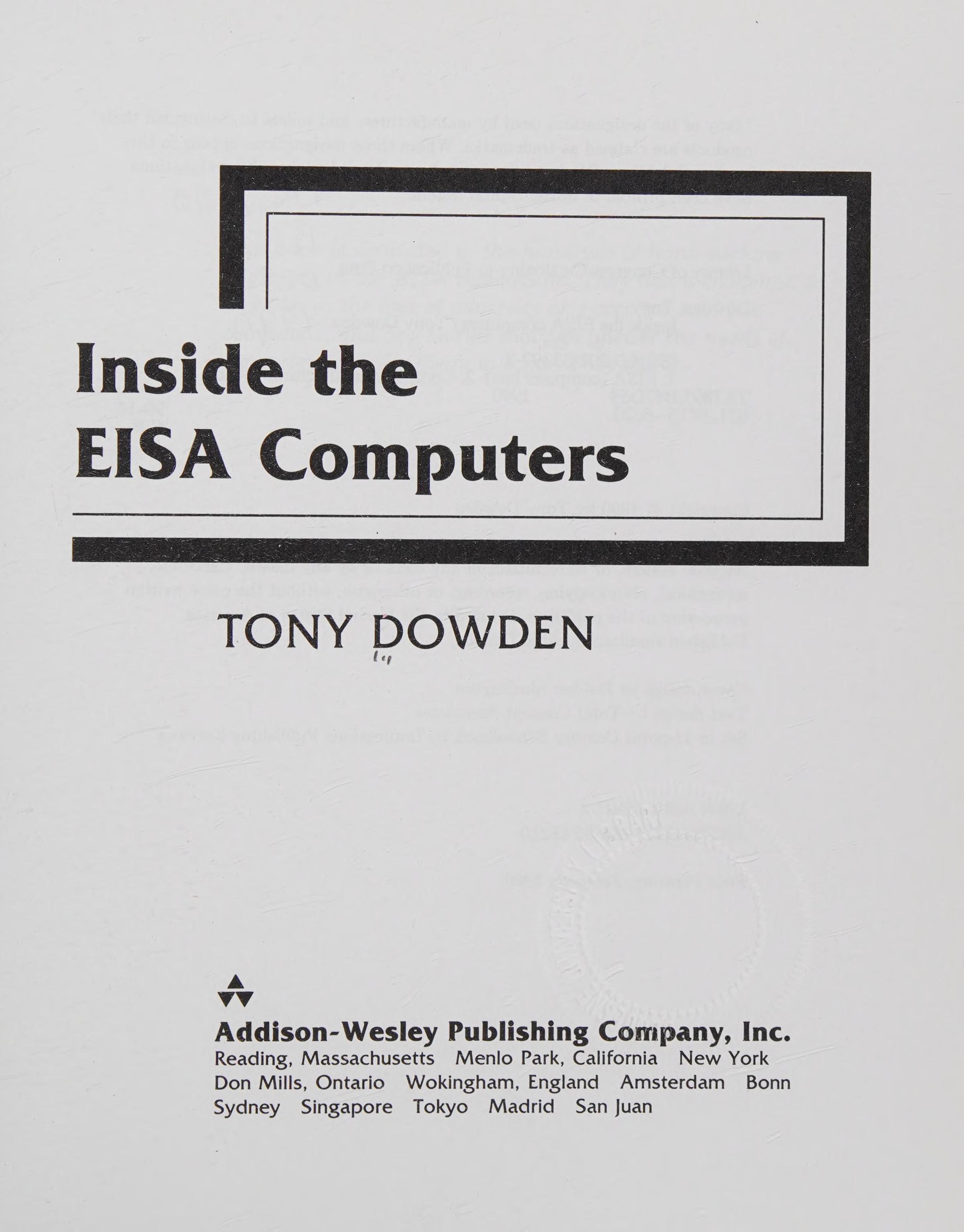 Inside The Eisa Computers