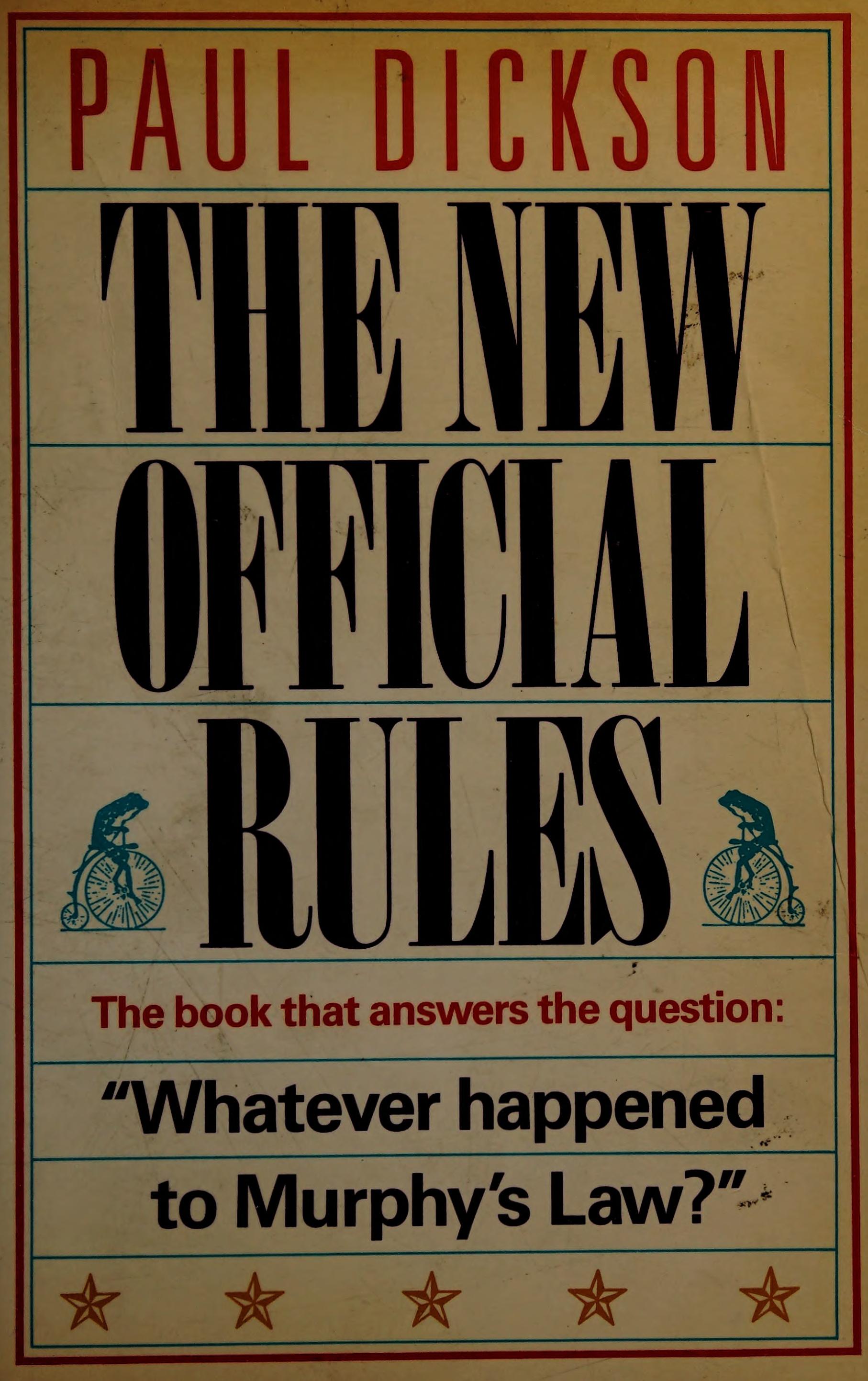 The New Official Rules