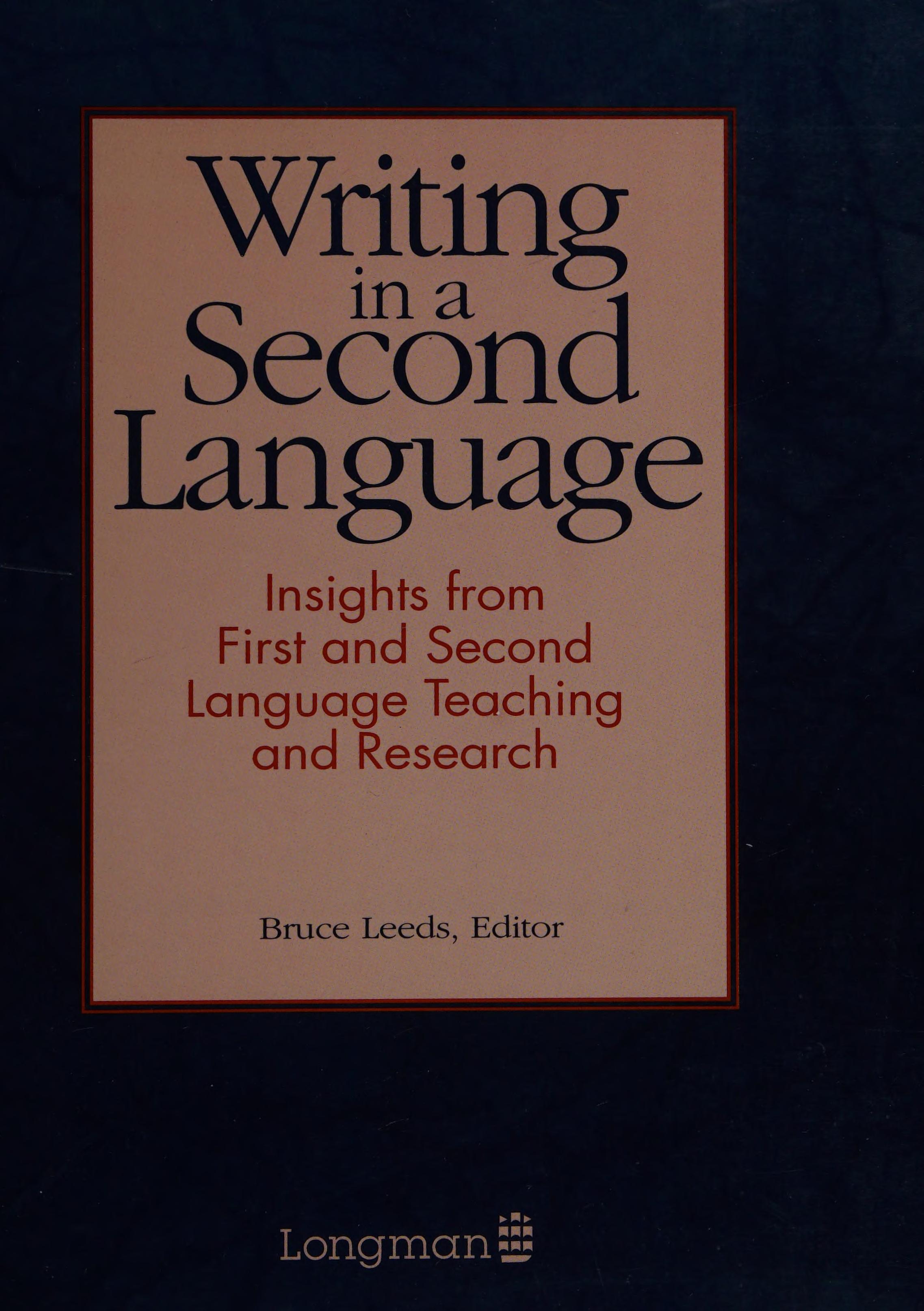 Writing in a Second Language