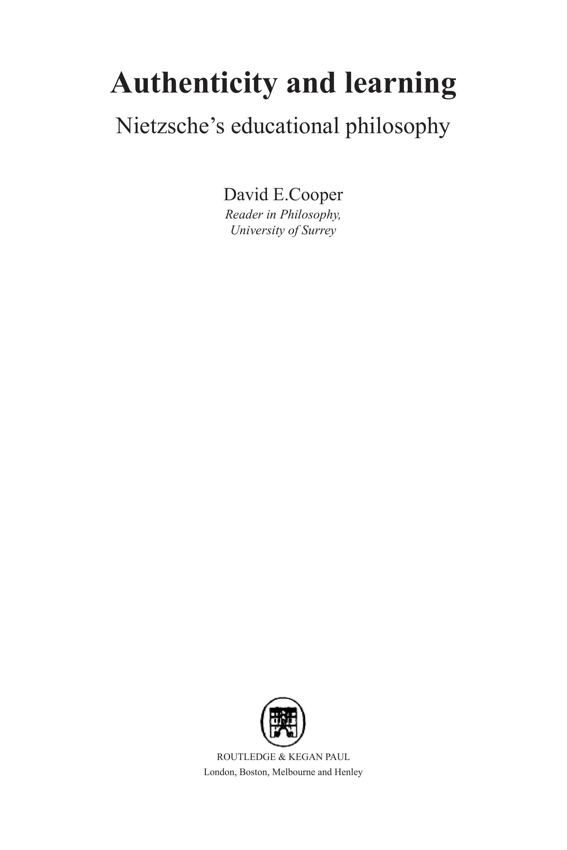 Authenticity and learning