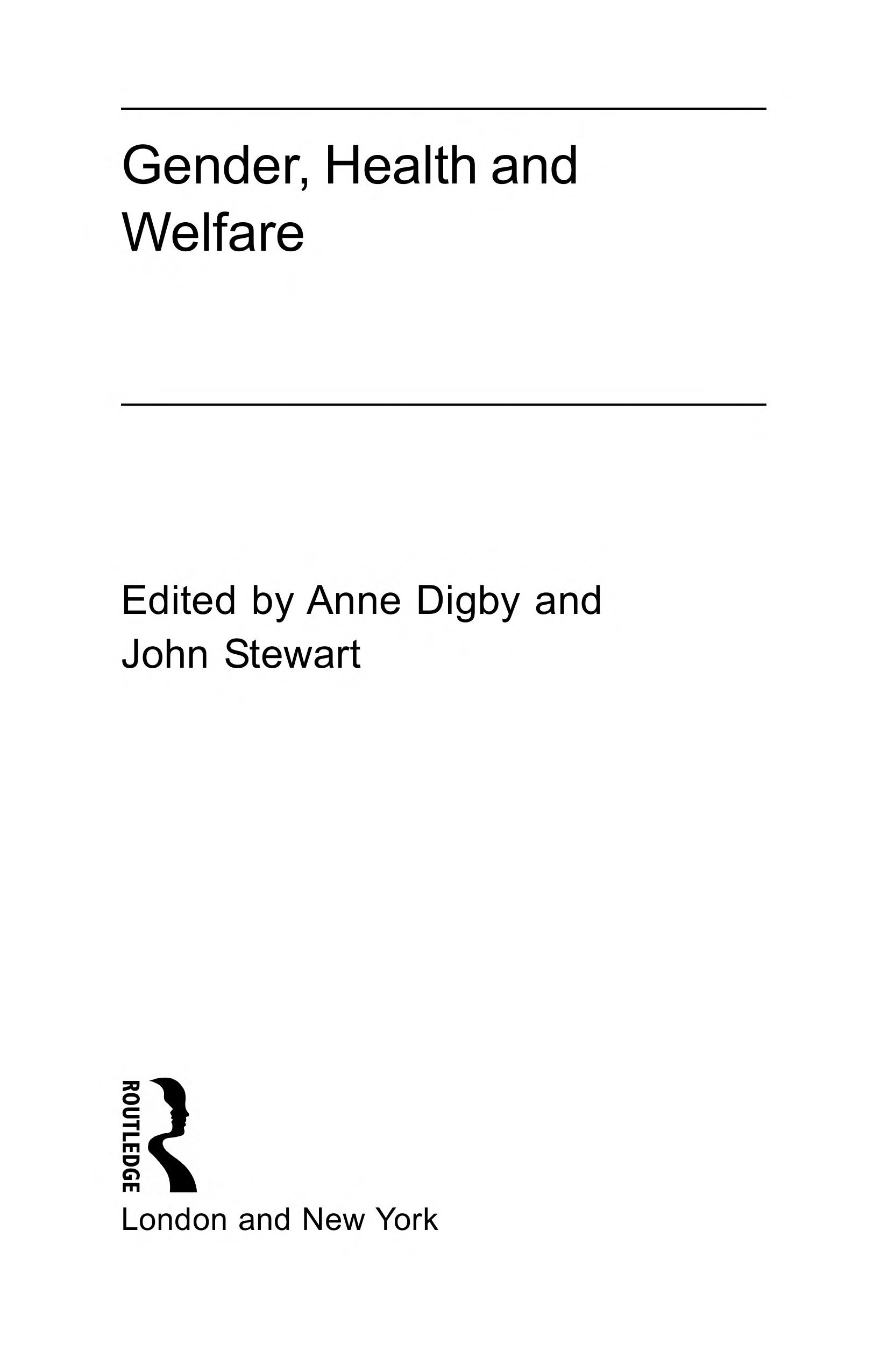 Gender, Health and Welfare
