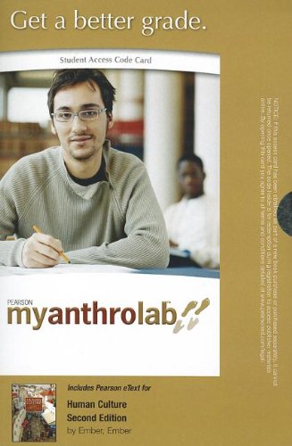 MyAnthroLab with Pearson eText -- Standalone Access Card -- for Human Culture
