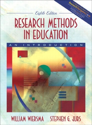 Research Methods In Education: An Introduction