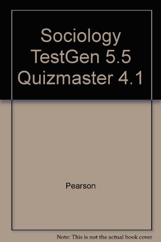 Sociology TestGen 5.5 Quizmaster 4.1