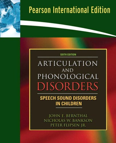 Articulation And Phonological Disorders: International Edition