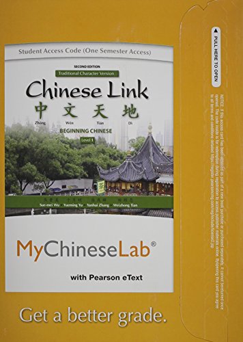 MyLab Chinese with Pearson EText -- Access Card -- for Chinese Link