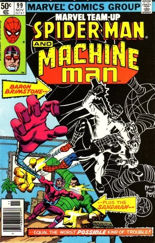 Marvel Team-up: Spiderman and Machine Man