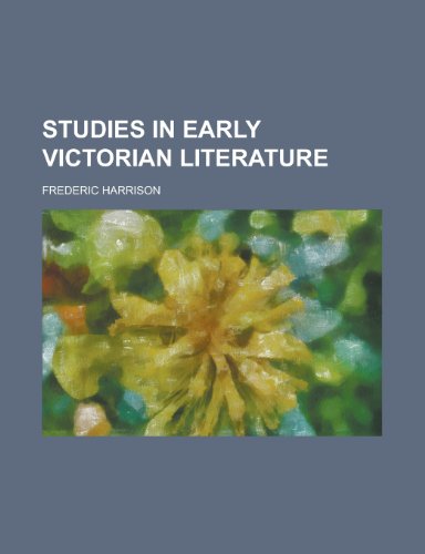 Studies In Early Victorian Literature