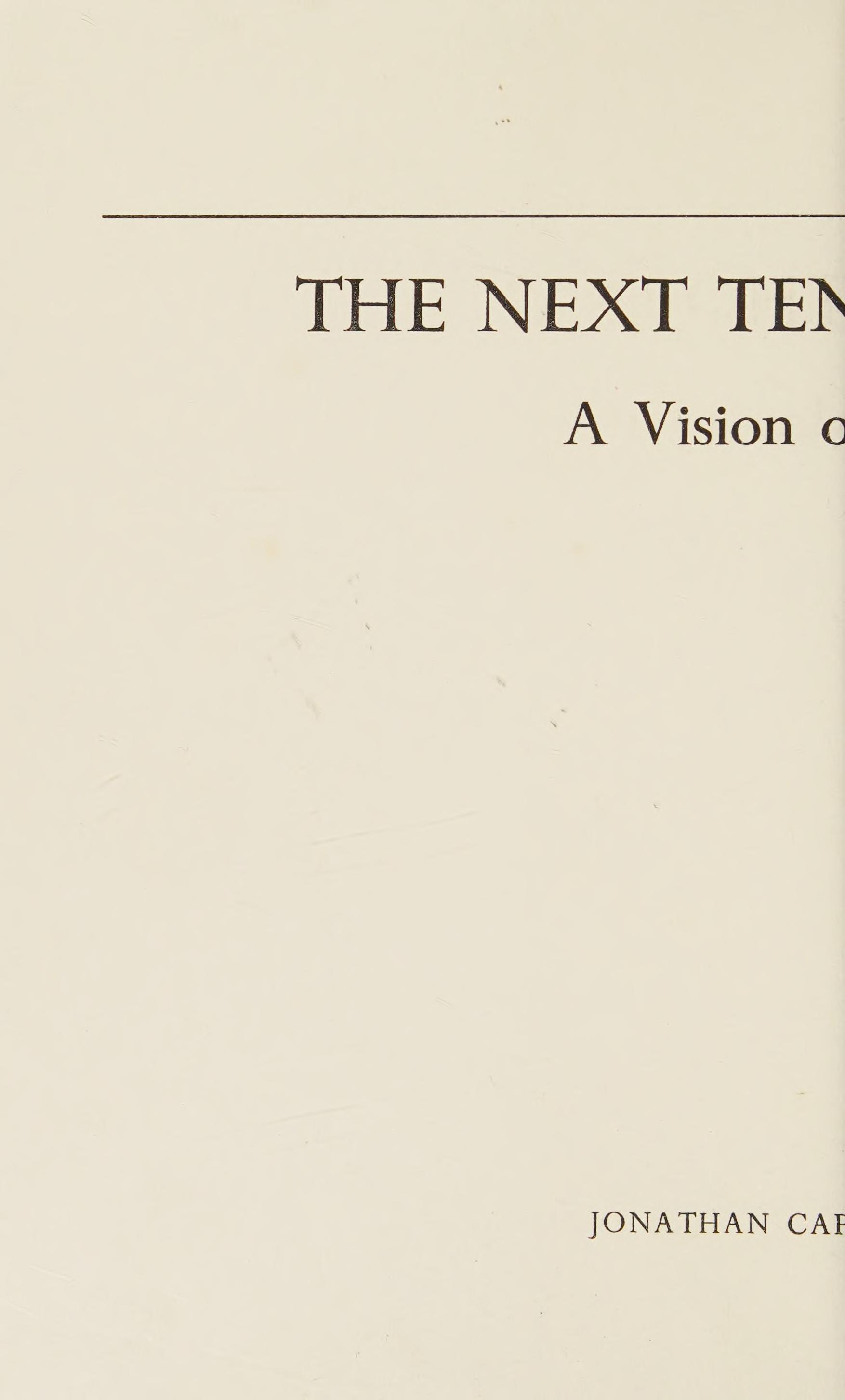 The Next Ten Thousand Years