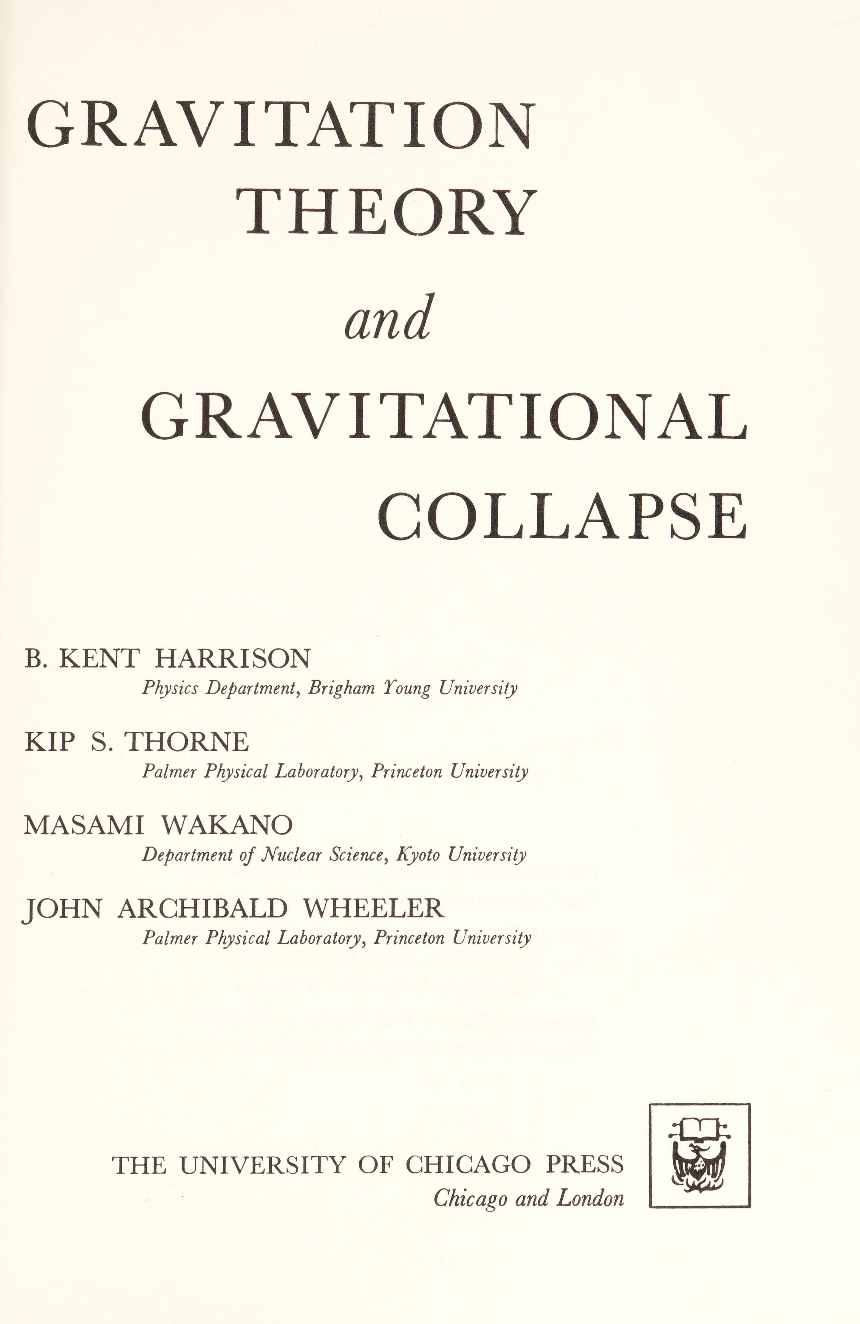 Gravitation theory and grafitational collapse