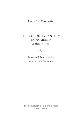 Enrico; Or, Byzantium Conquered: A Heroic Poem