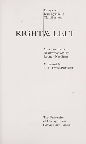 Right And Left; Essays On Dual Symbolic Classification.