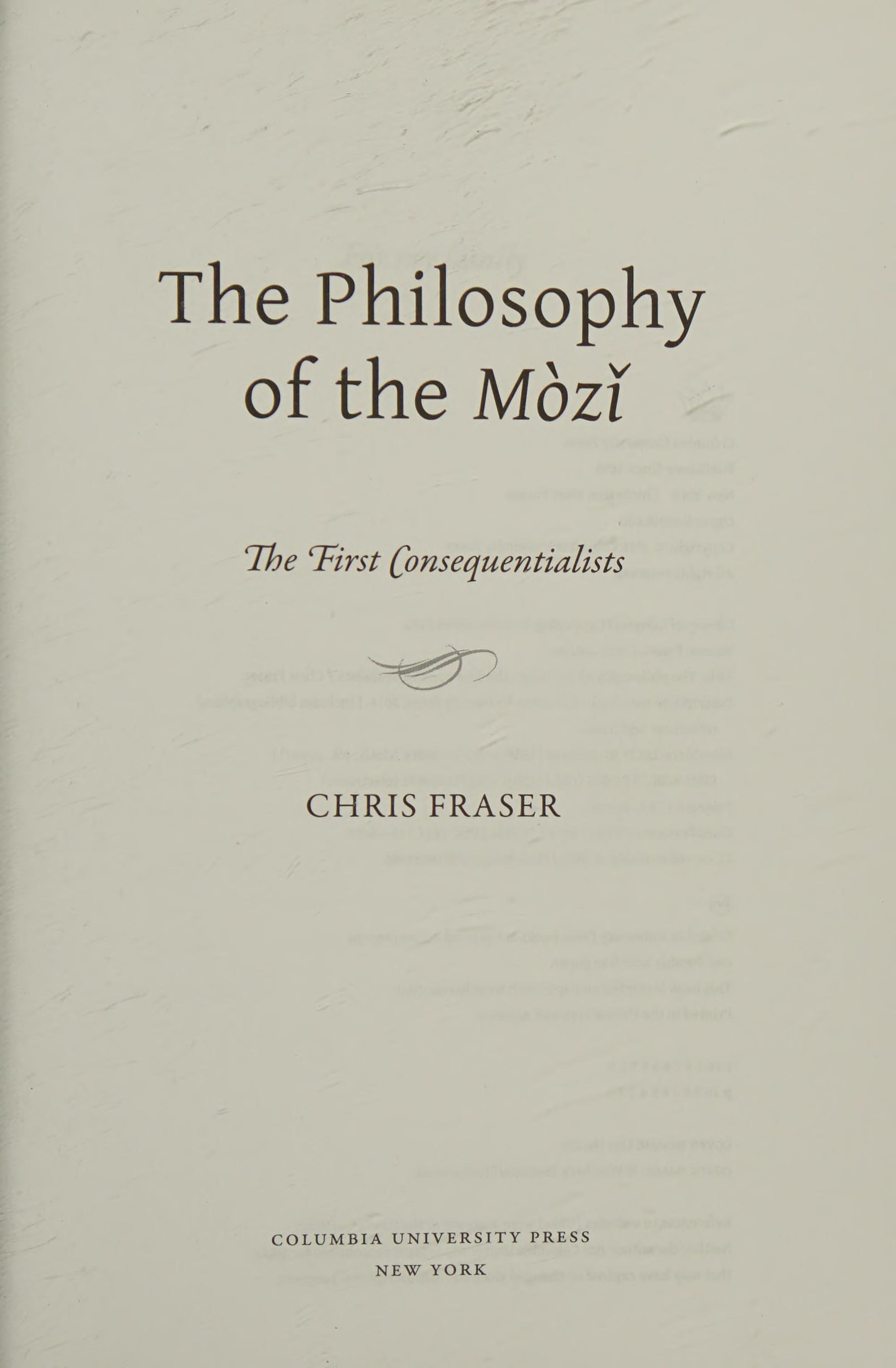 Philosophy of the Mozi
