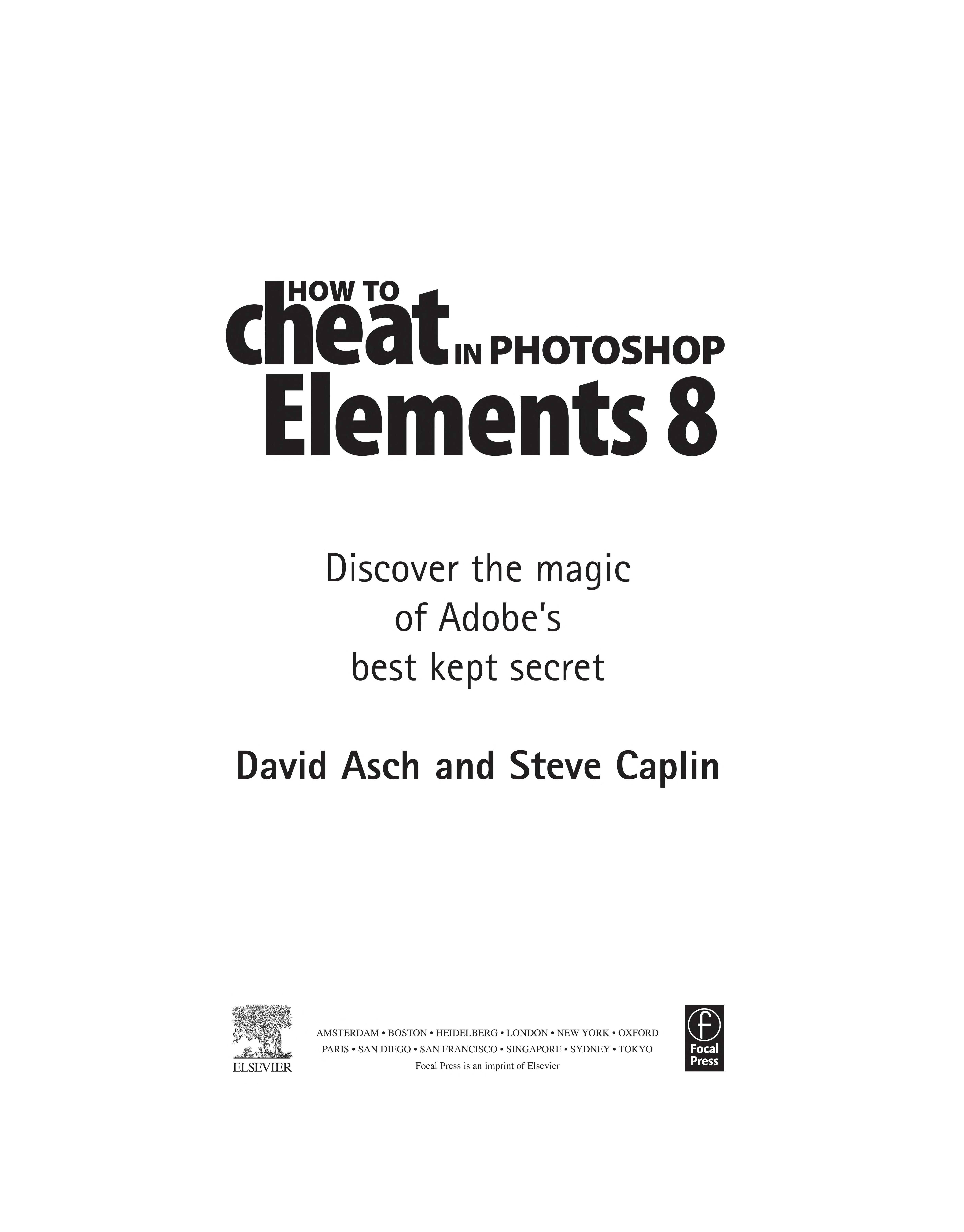 How to Cheat in Photoshop Elements 8