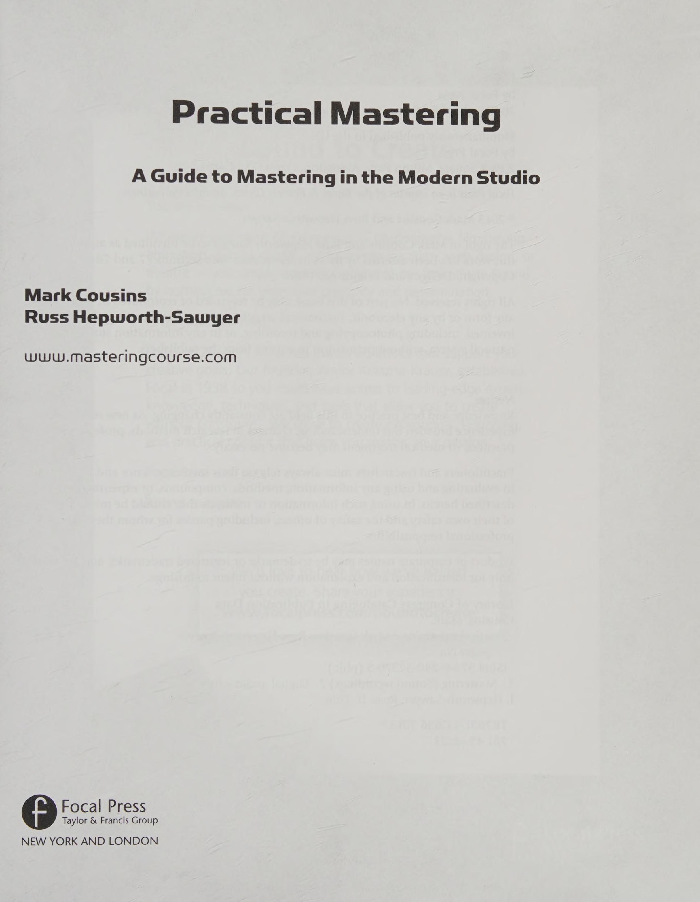 Practical Mastering