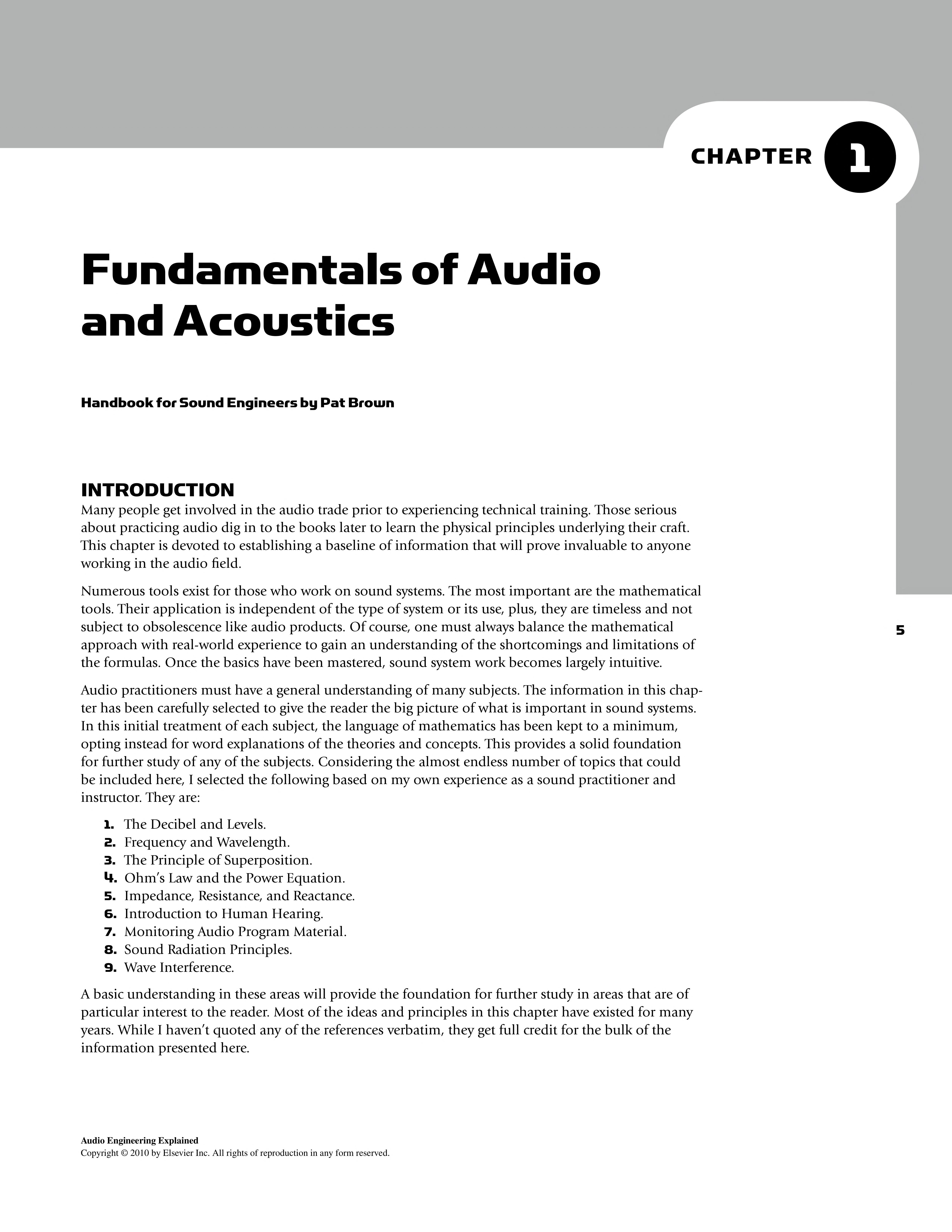 Audio Engineering Explained
