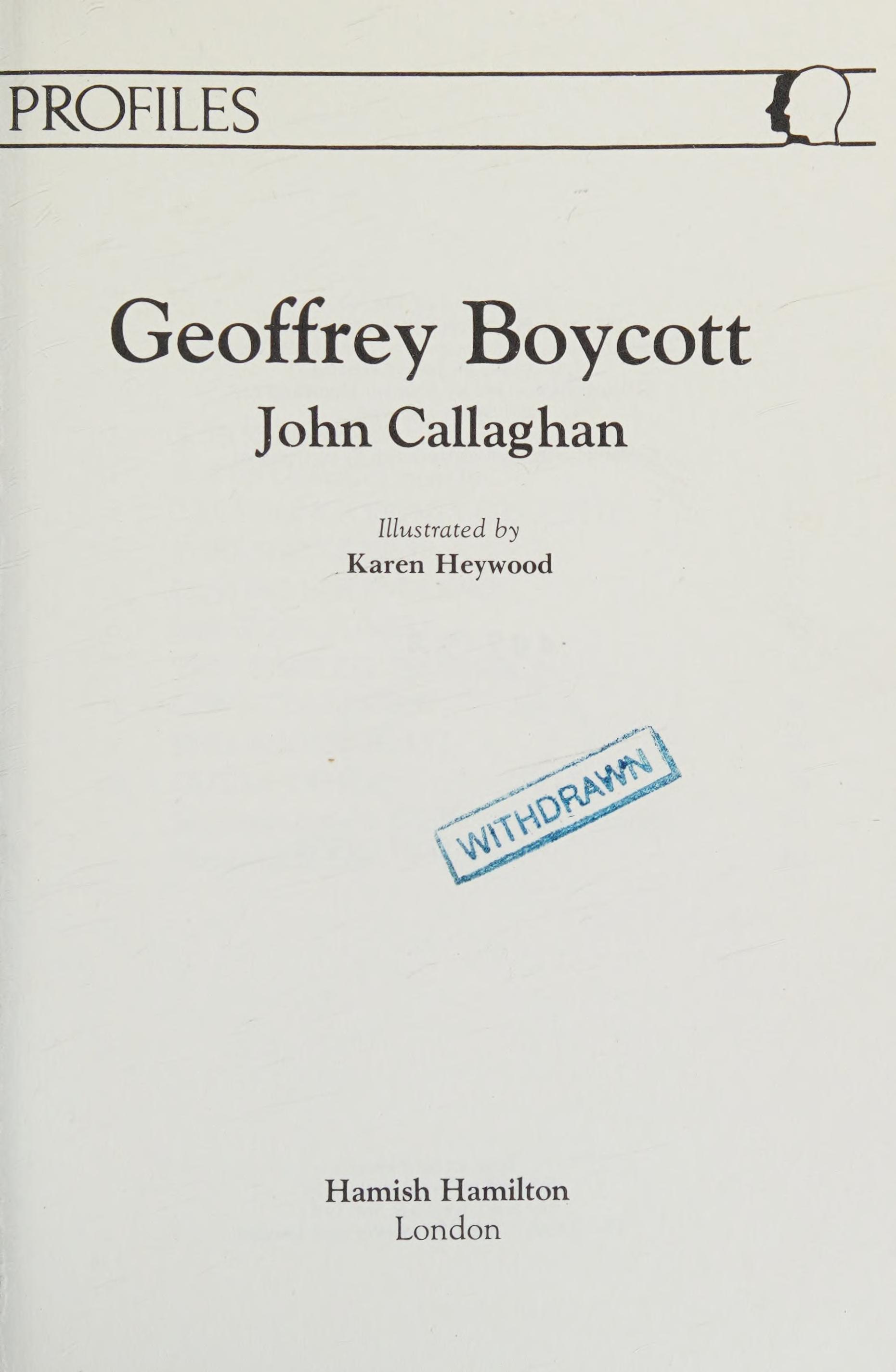 Geoffrey Boycott