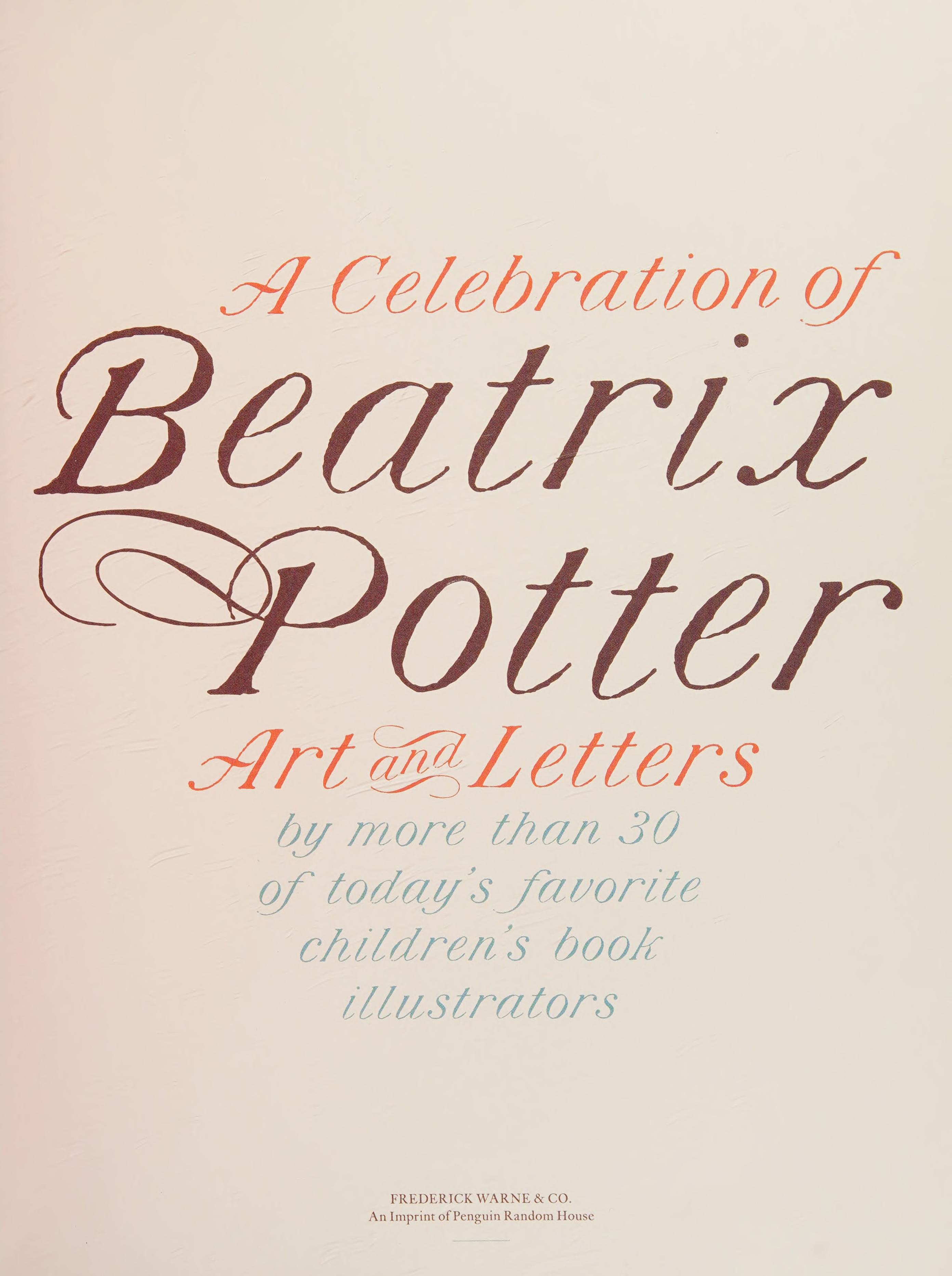 A Celebration of Beatrix Potter