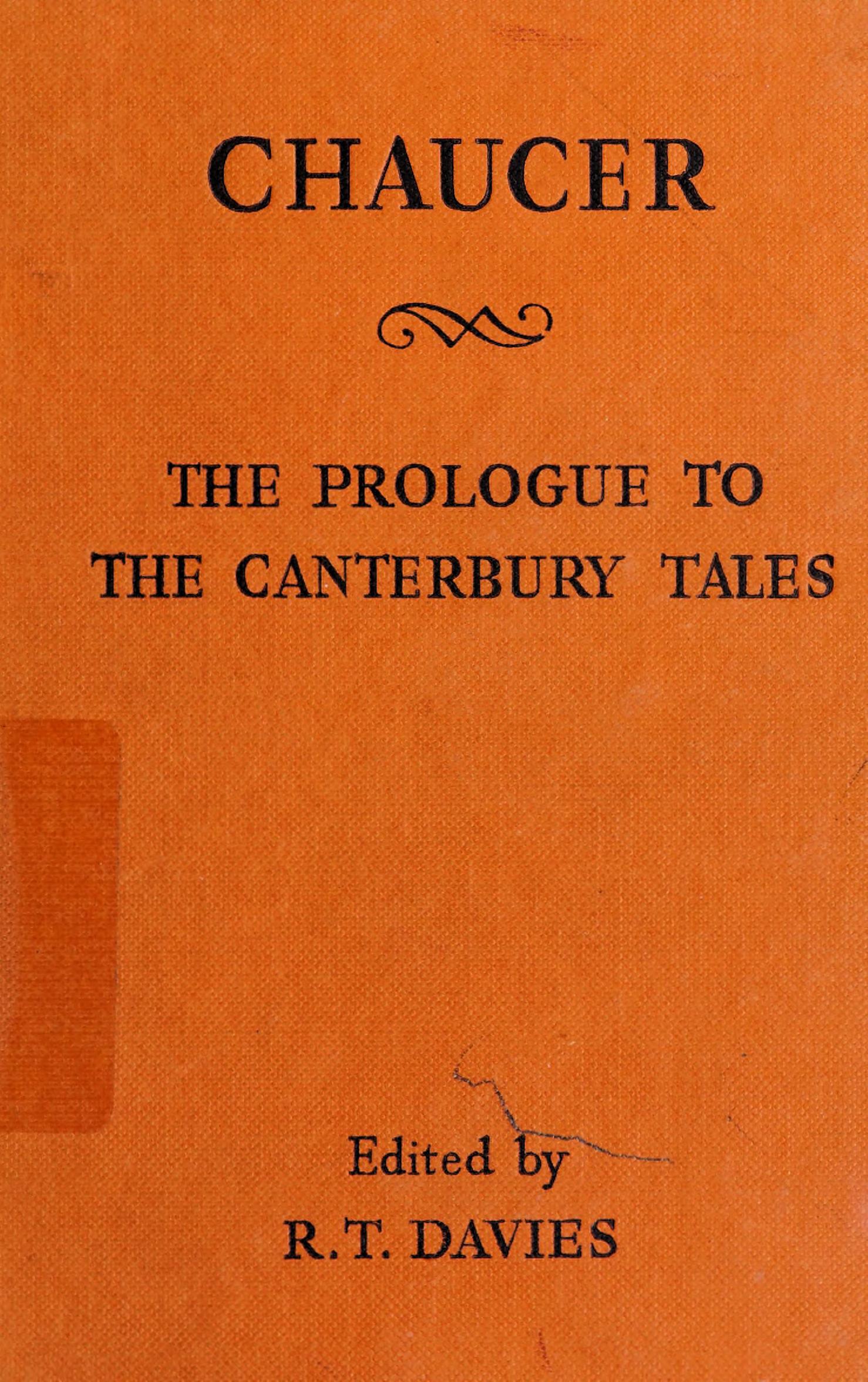 Prologue to Canterbury Tales