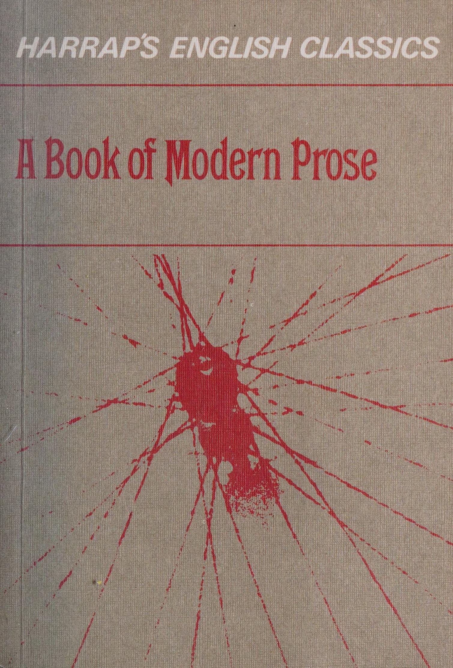 A Book of Modern Prose