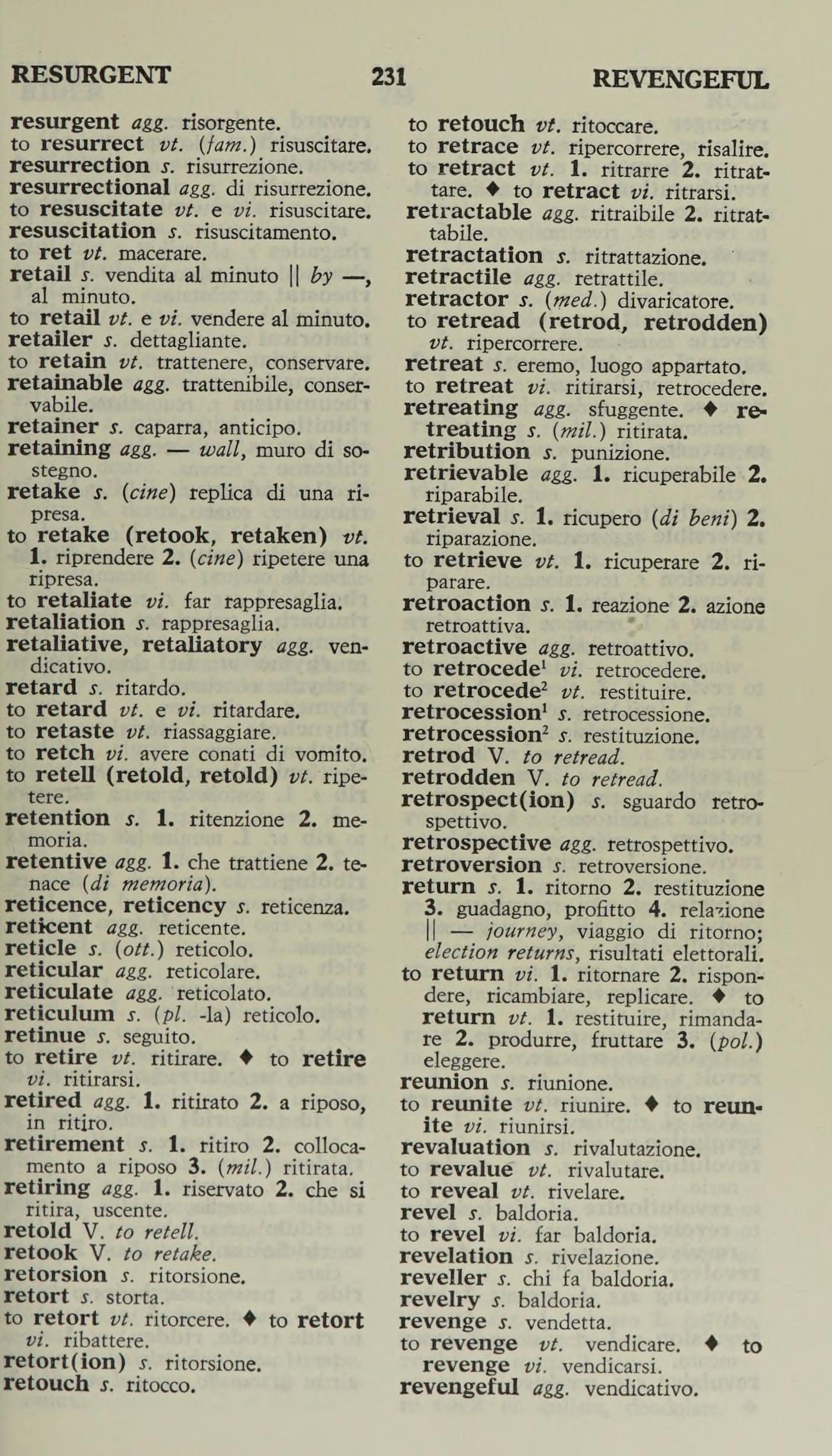 Compact English-Italian Dictionary: Piccolo Dizionario Italiano-Inglese