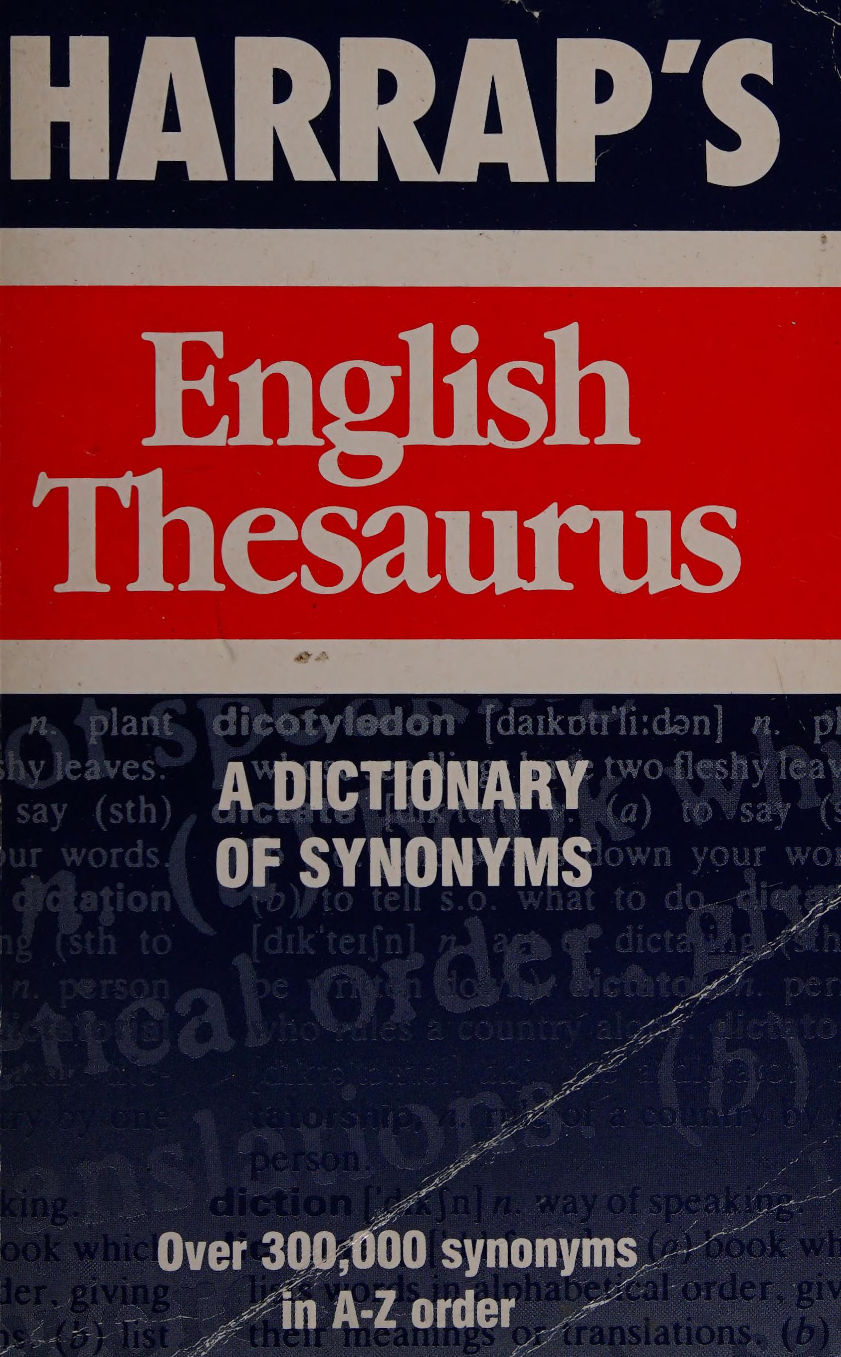 Harraps English Thesaurus