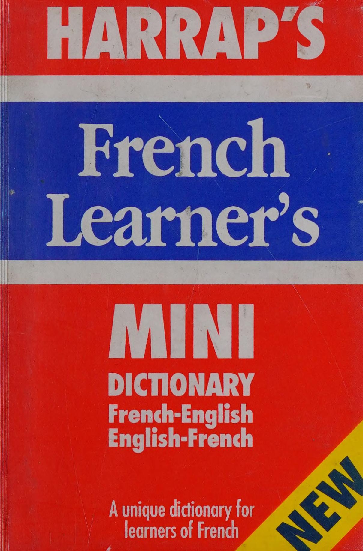 Harrap'S French Learner'S Mini Dictionary