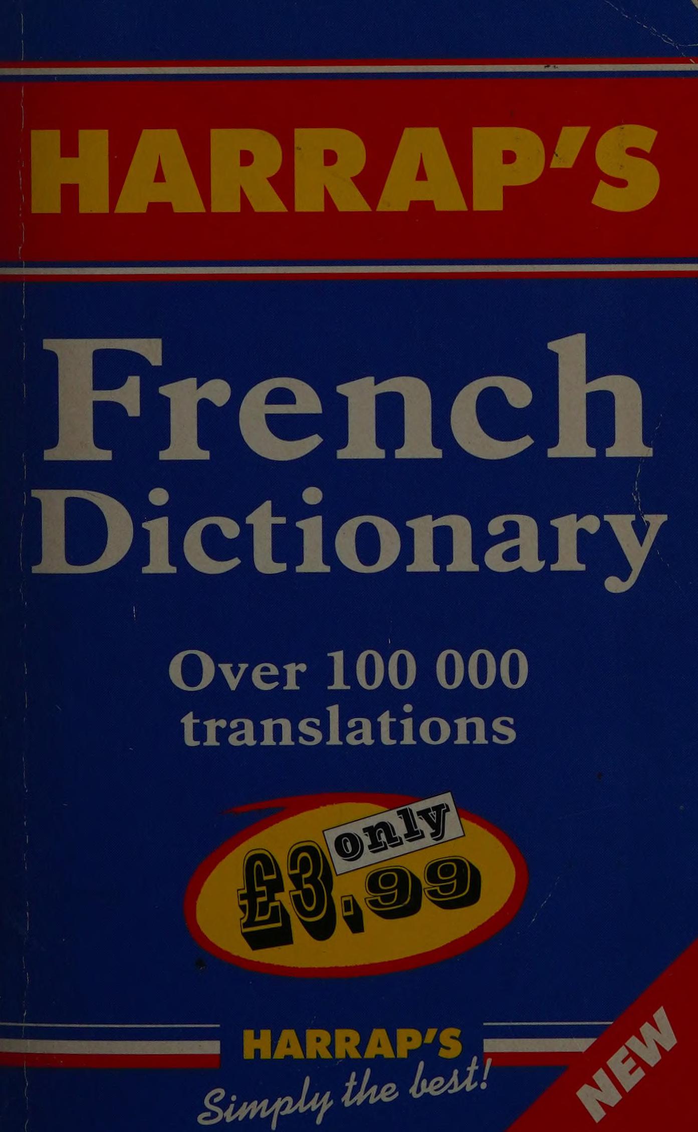 Harrap'S French Dictionary (Mass Market): French-English, English-French