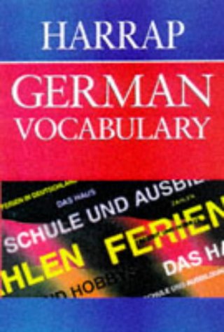 Harrap German Vocabulary (Harrap German Study Aids)