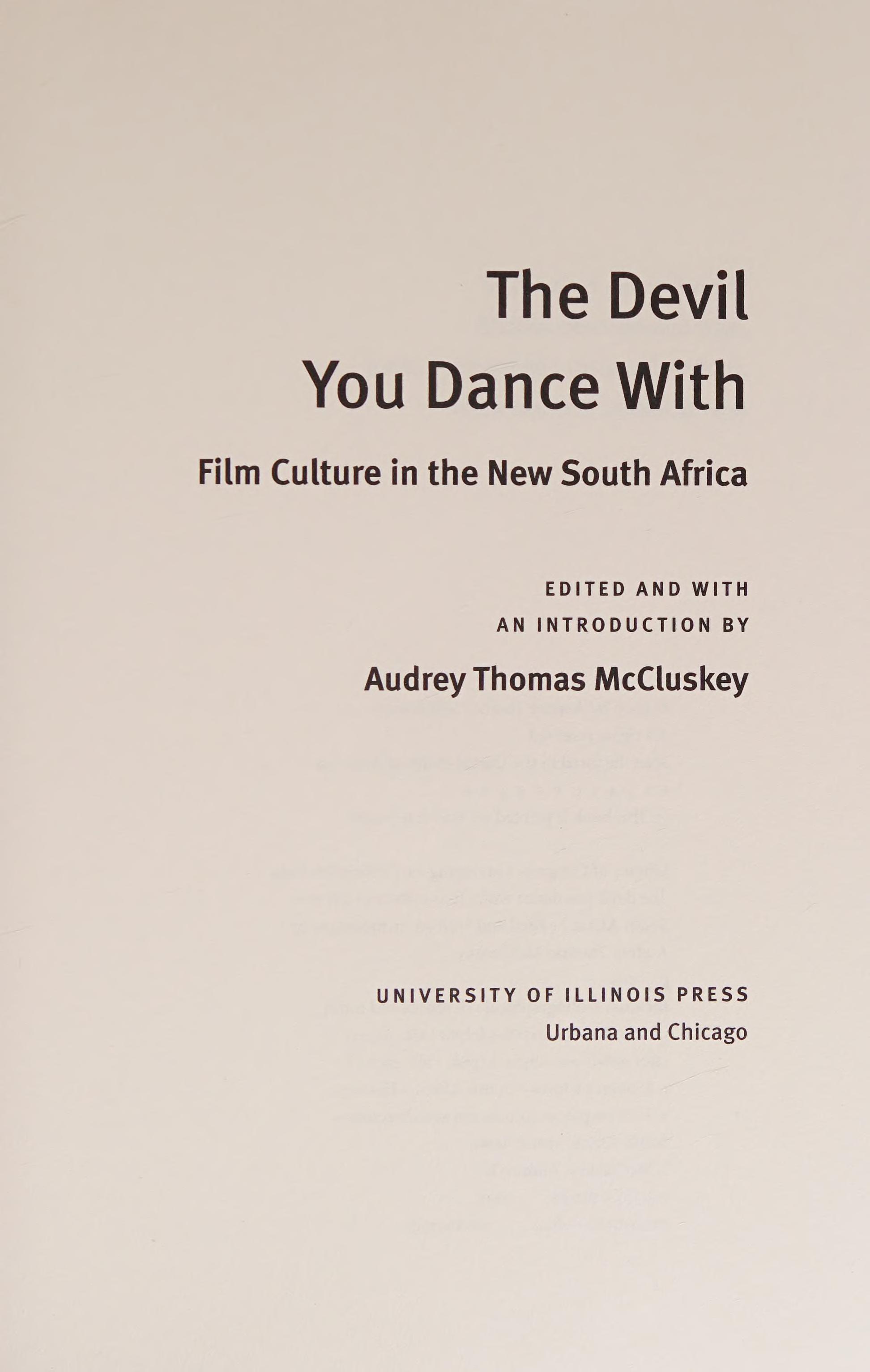 The Devil You Dance With