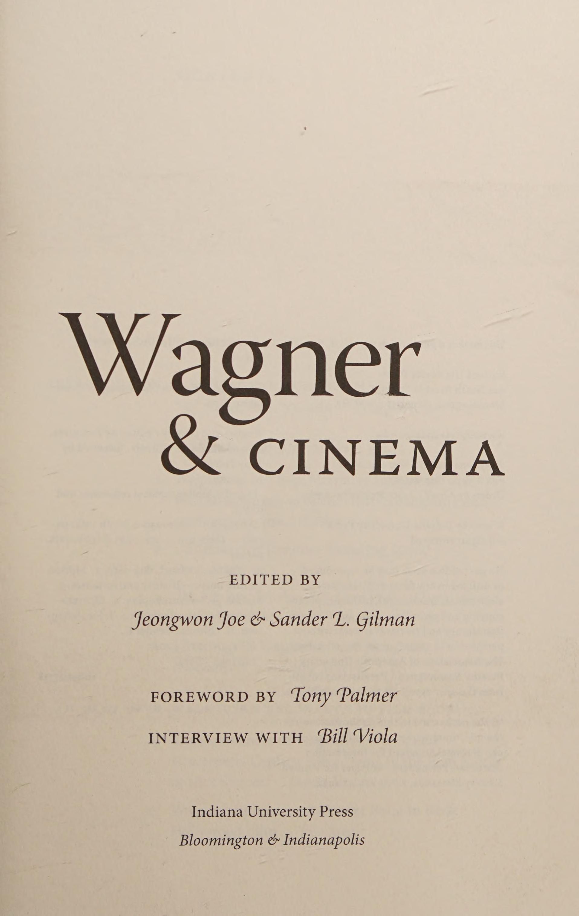 Wagner and Cinema