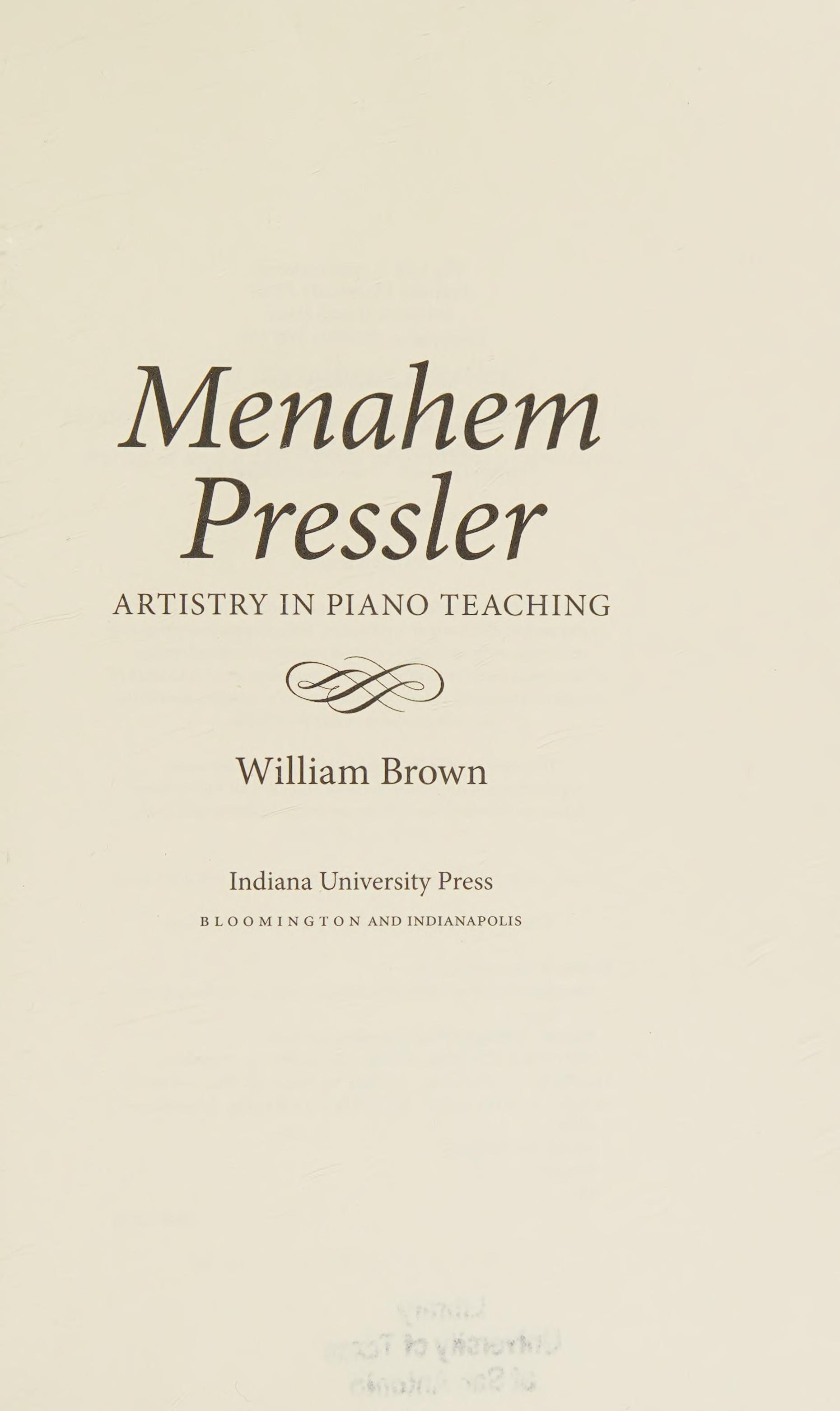 Menahem Pressler