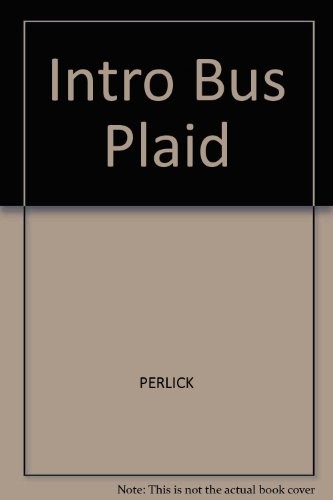 Programmed Learning Aid for Introduction to Business