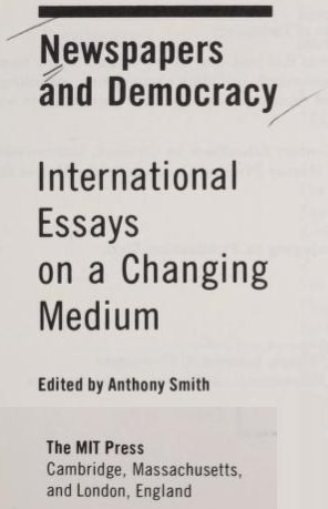 Newspapers and Democracy