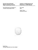 Energy Demand Studies, Major Consuming Countries: Analyses Of 1972 Demand And Projections Of 1985 Demand : First Technical Report Of The Workshop On Alternative Energy Strategies (WAES)