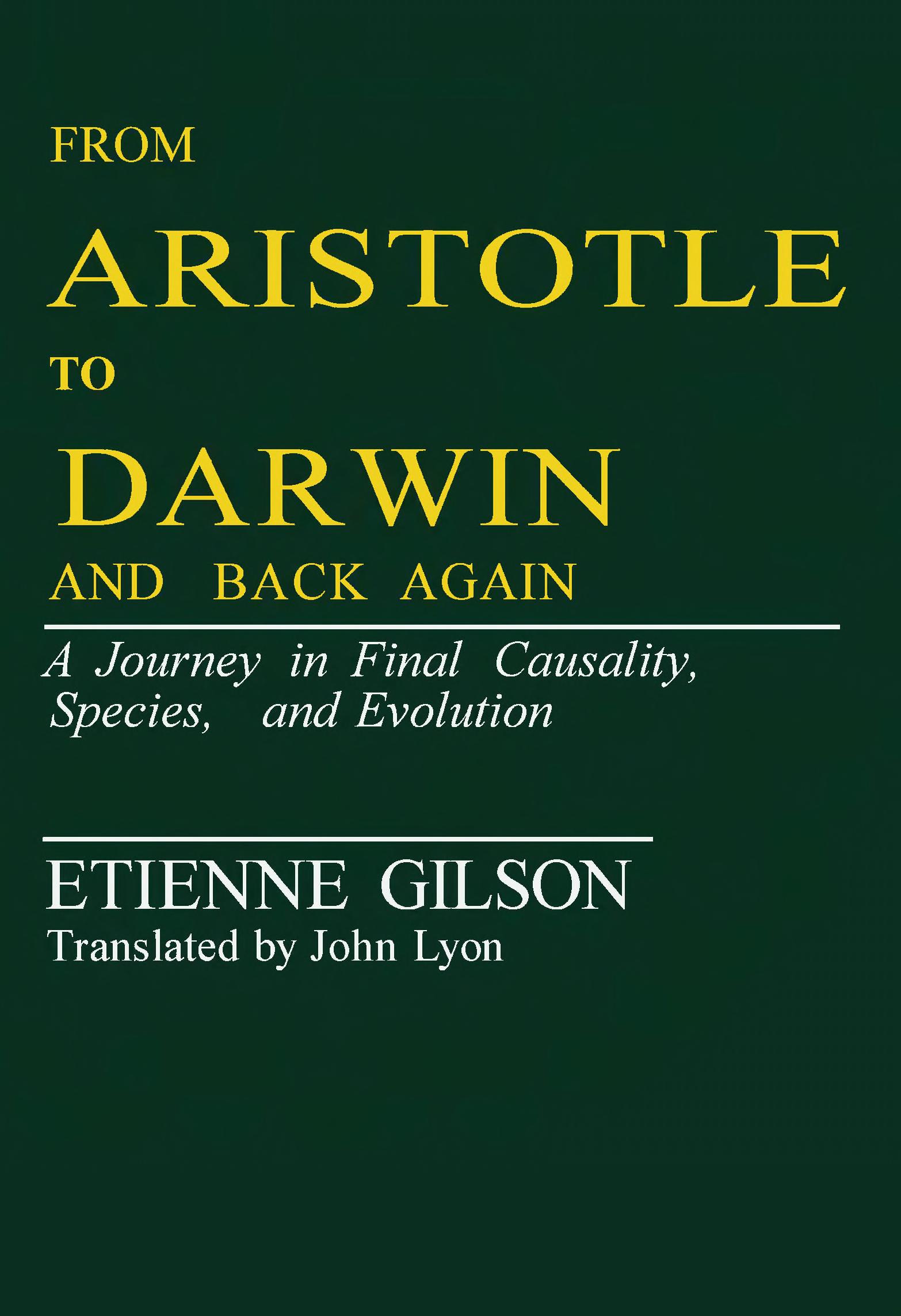 From Aristotle to Darwin and back again