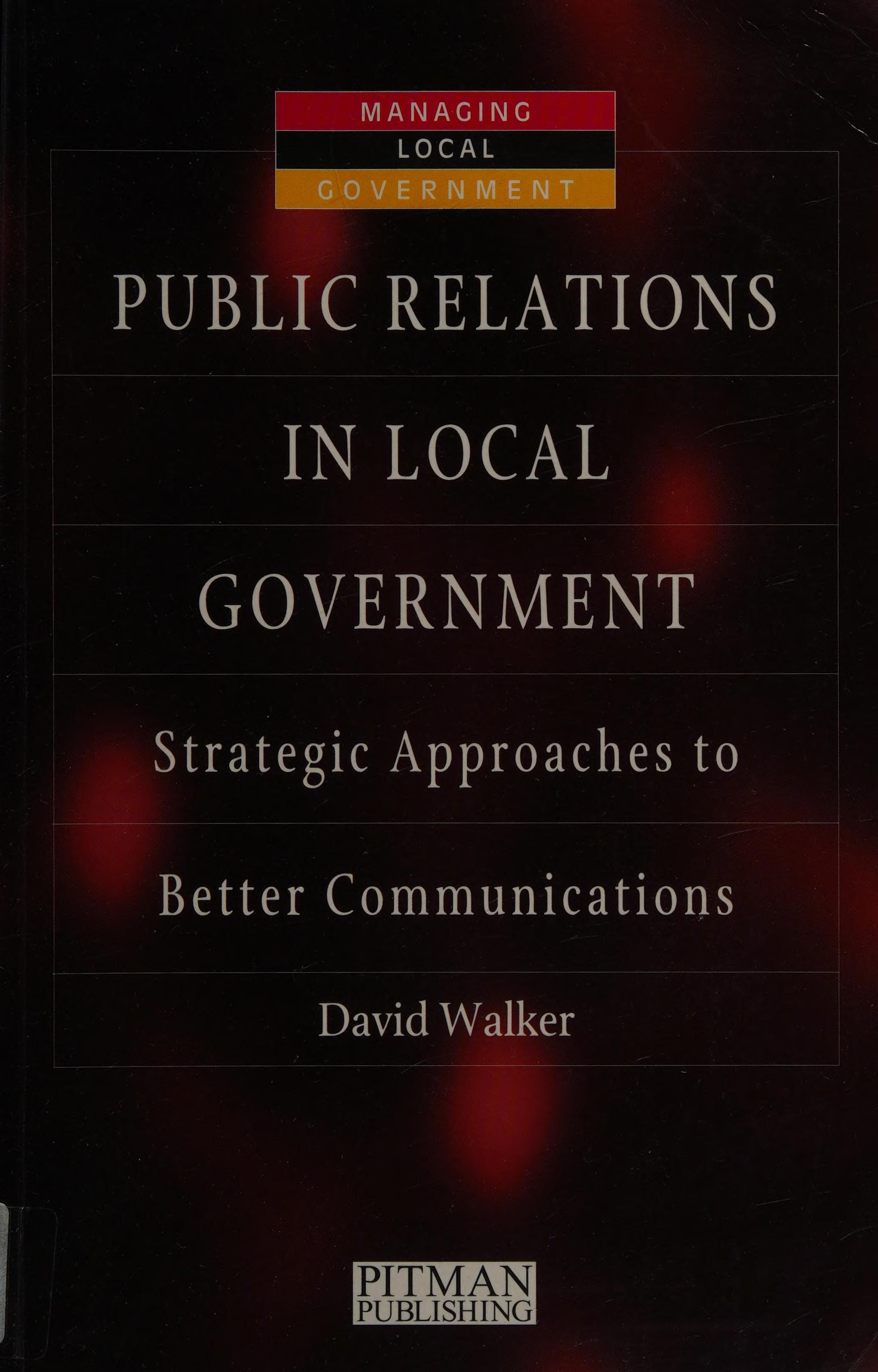 Public Relations in Local Government