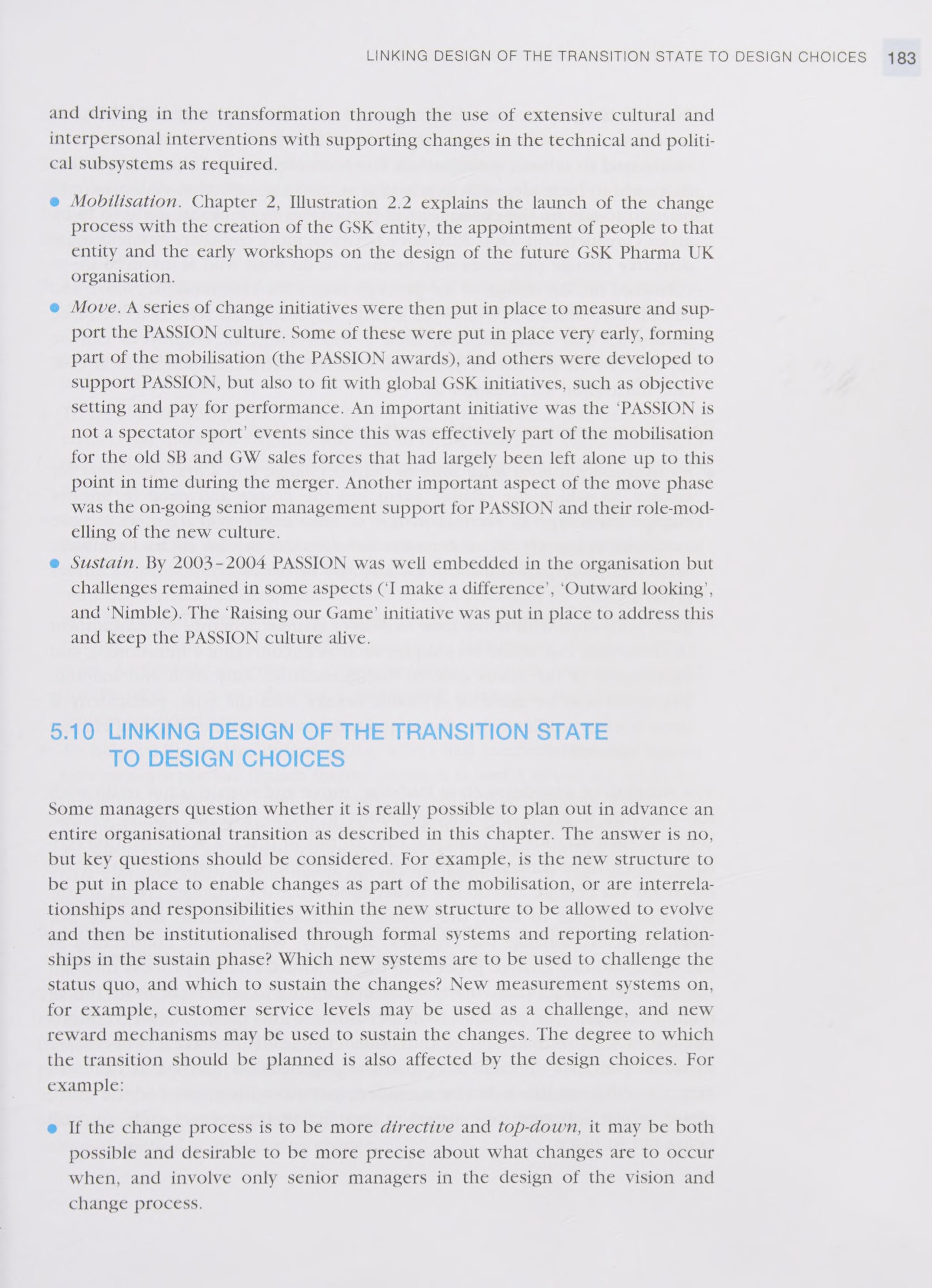 Exploring strategic change