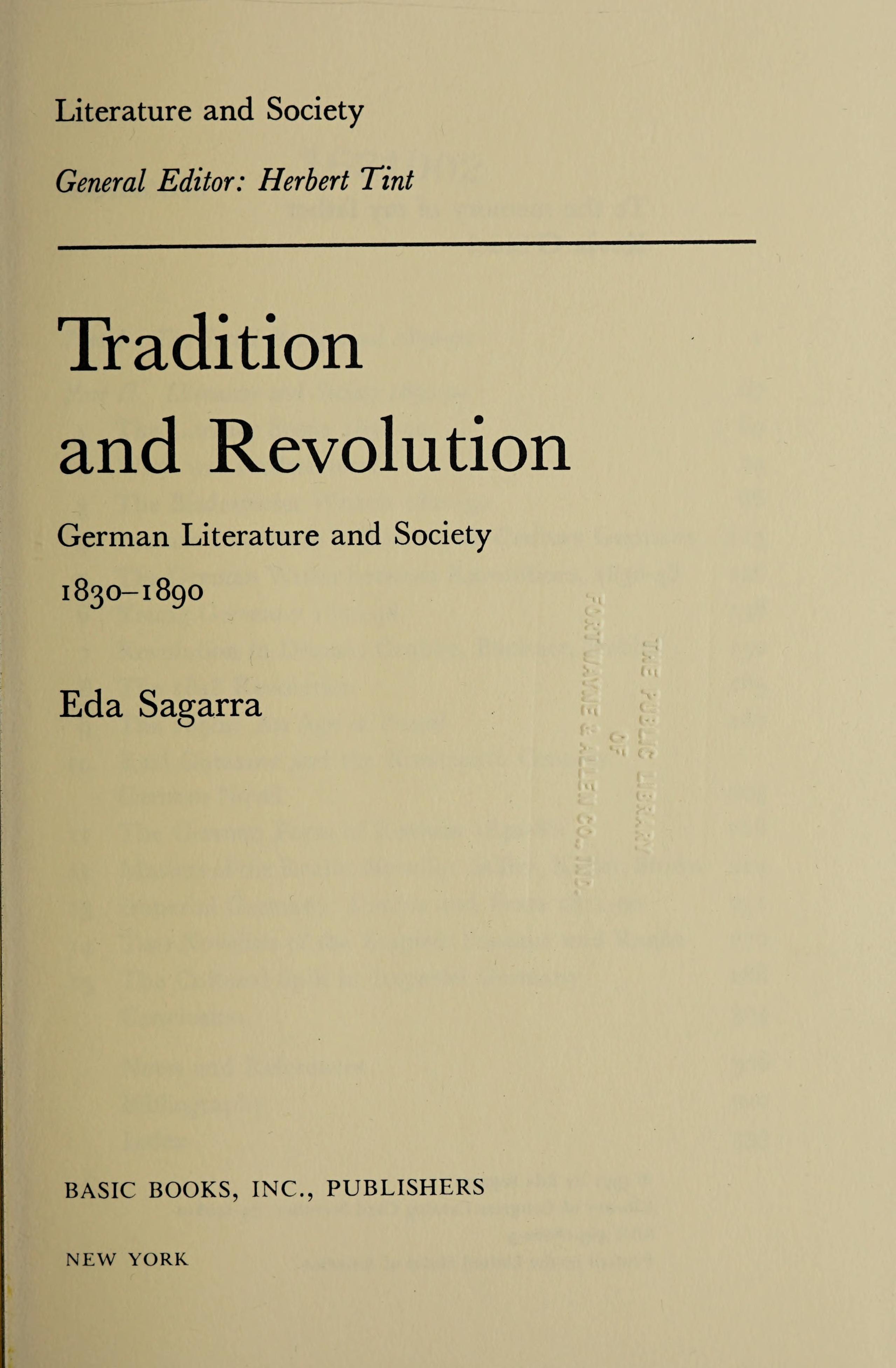 Tradition and Revolution