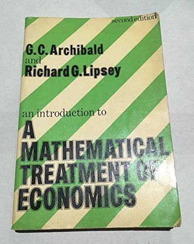 An Introduction To A Mathematical Treatment Of Economics
